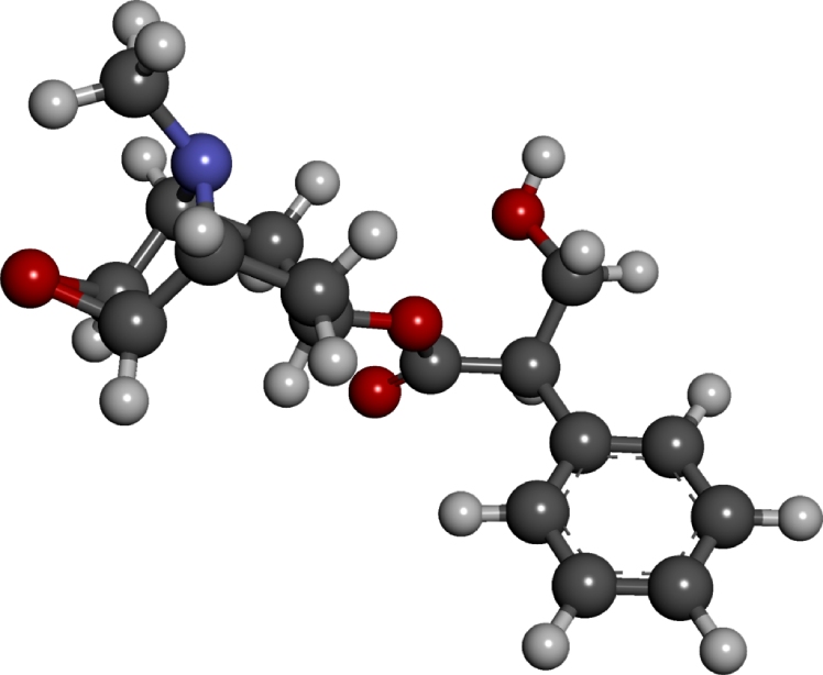 Estructura molecular de la escopolamina 